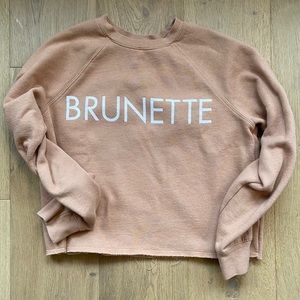 Brunette the label cropped sweater
